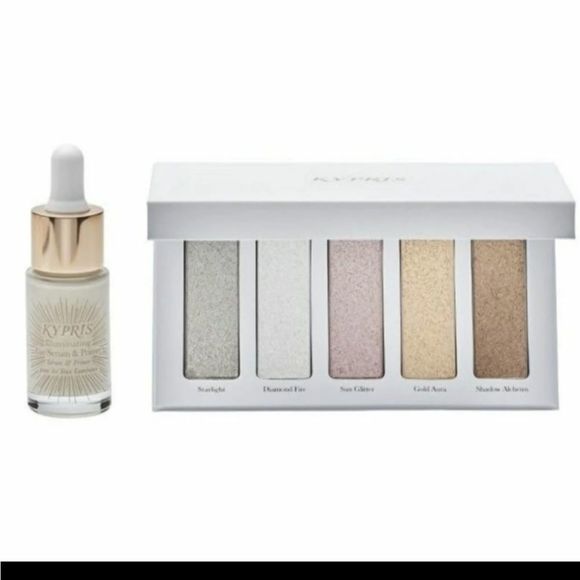 Kypris Illuminating Eye Serum/Primer & Summer Eyeshadow & Body Palette - Picture 1 of 16